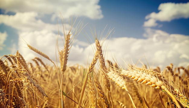 Closeup Of Ripe Golden Wheat