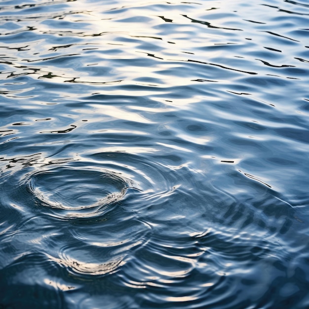 Closeup of ripples on a lake's surface