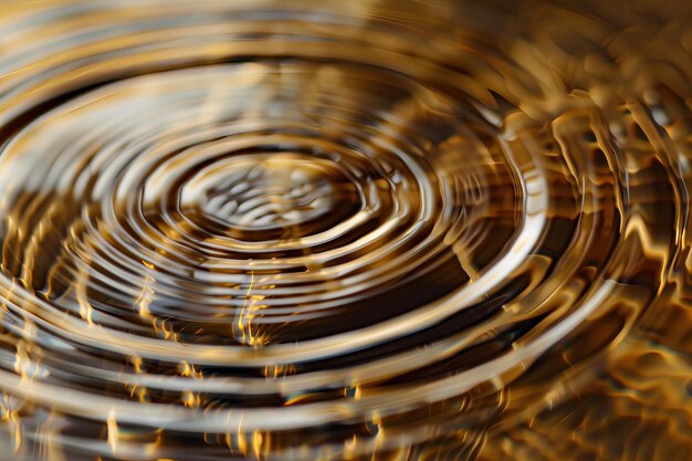 Photo a closeup of ripples on the surface of water