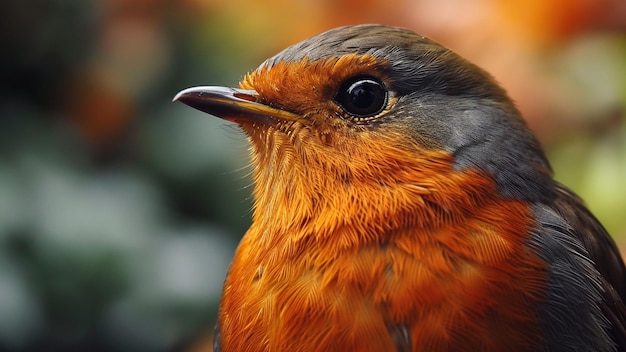 Closeup of a Robins Focused Eyes A Documentary Snapshot