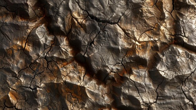 CloseUp of Rock With Cracks