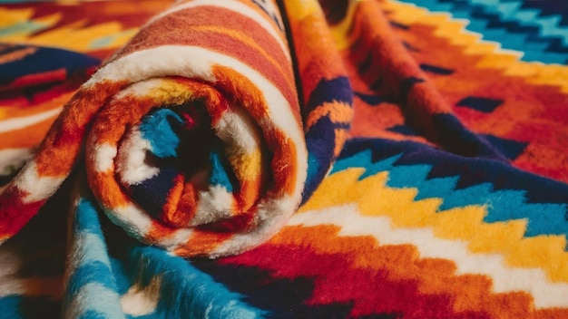 Closeup roll blanket