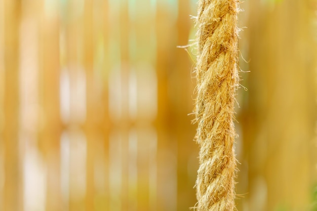 Closeup rope texture with blurred background