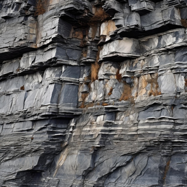 Closeup of Rugged Cliff Face