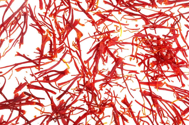 Closeup of Saffron used as food additive