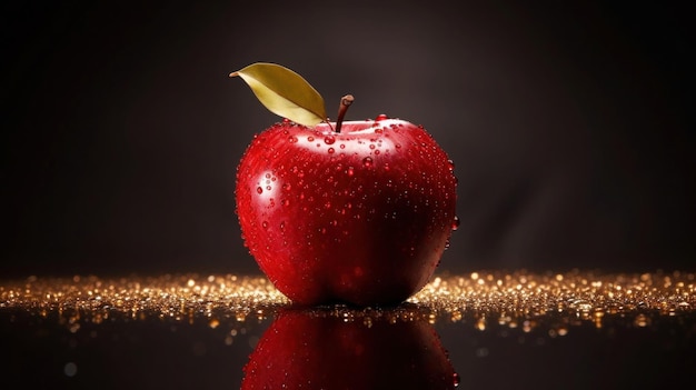 Closeup shot of an apple