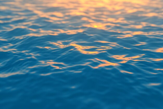 Closeup shot of backlit water waves and ripples