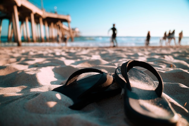 Ближайший снимок пляжных кроссов Хантингтон-Бич, Калифорния
