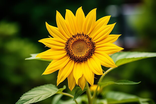 Closeup shot of beautiful sunflowers