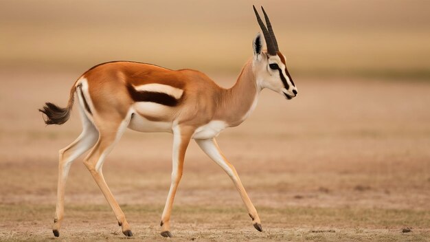 Photo closeup shot of a beautiful thompsons gazelle