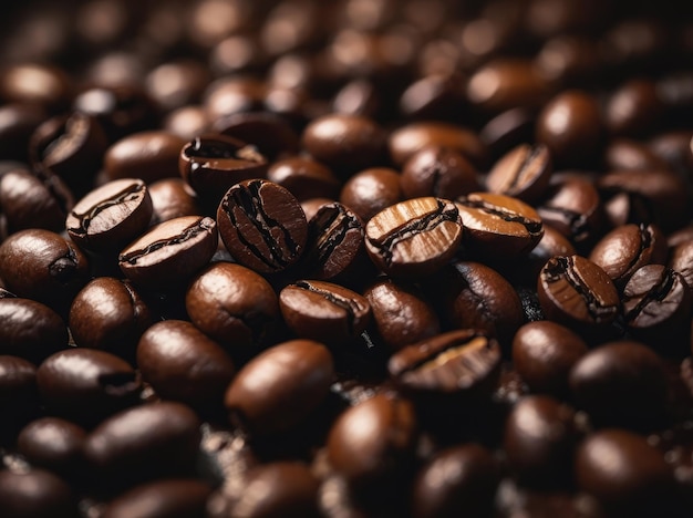 closeup shot of coffee beans