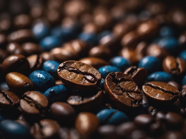 closeup shot of coffee beans