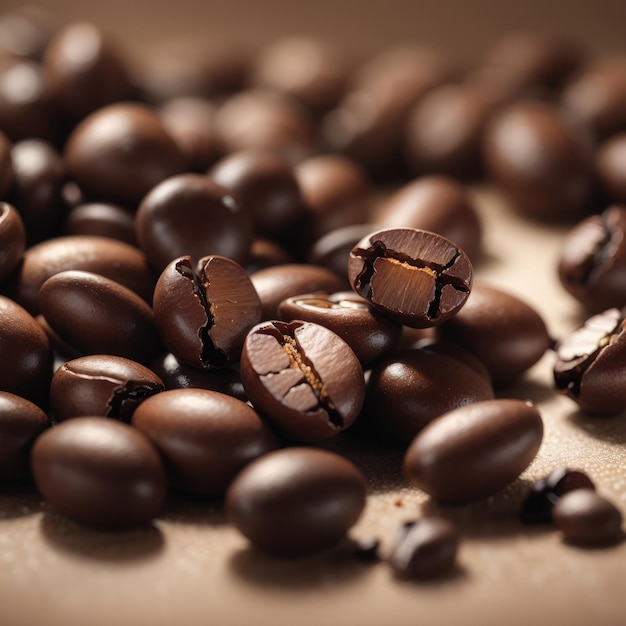 closeup shot of coffee beans