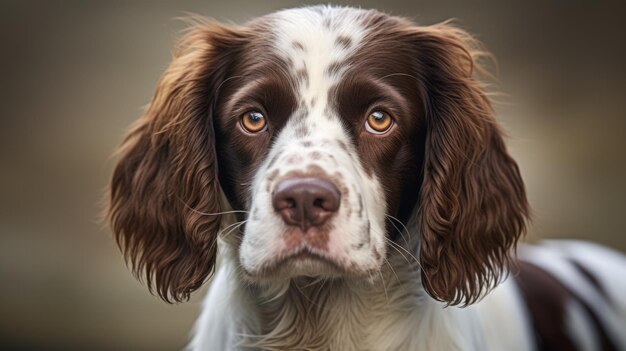 Closeup Shot Of English Springer Spaniel Puppy