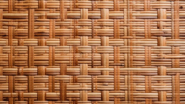 Closeup shot of the old bamboo weave texture