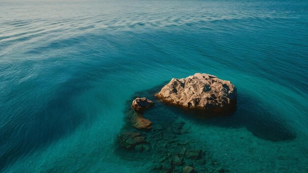 Closeup shot of peaceful calming textures of the body of water