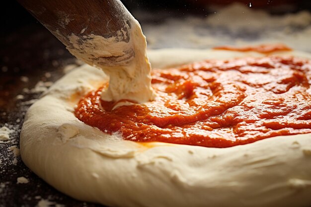 Близкий снимок кусочков пепперони на пицце