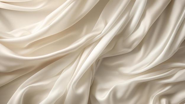 Closeup shot of pristine drapery