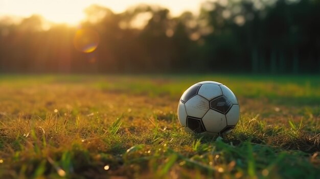 closeup shot of a soccer ball