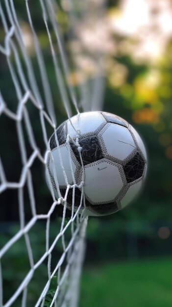 closeup shot of a soccer ball