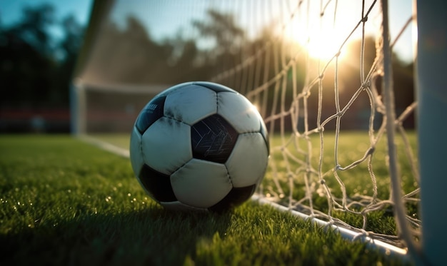 closeup shot of a soccer ball