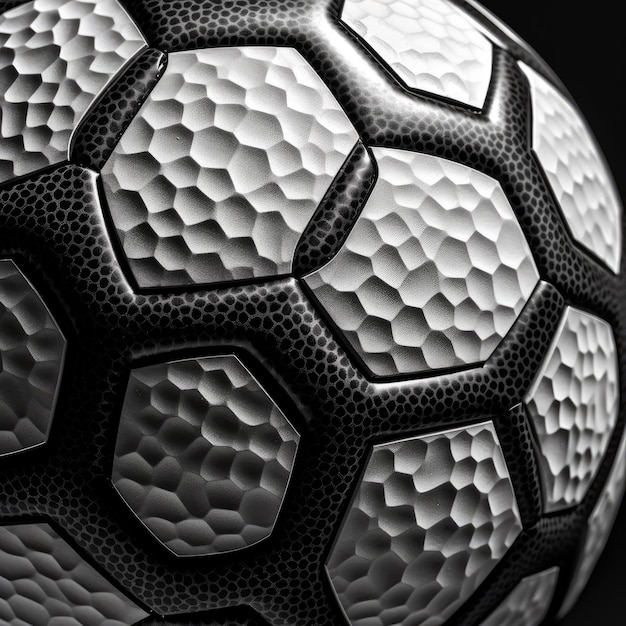 closeup shot of a soccer ball