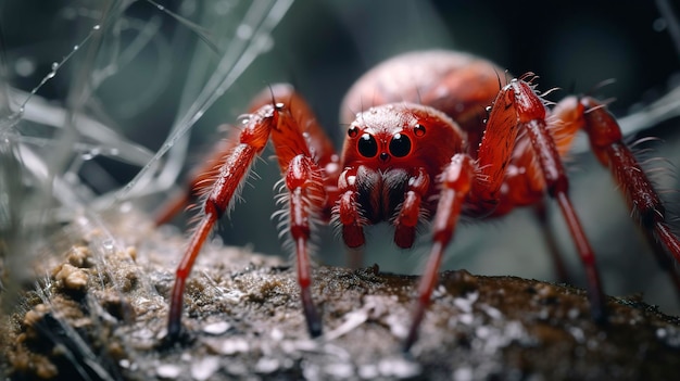 closeup shot of a spider in the wild