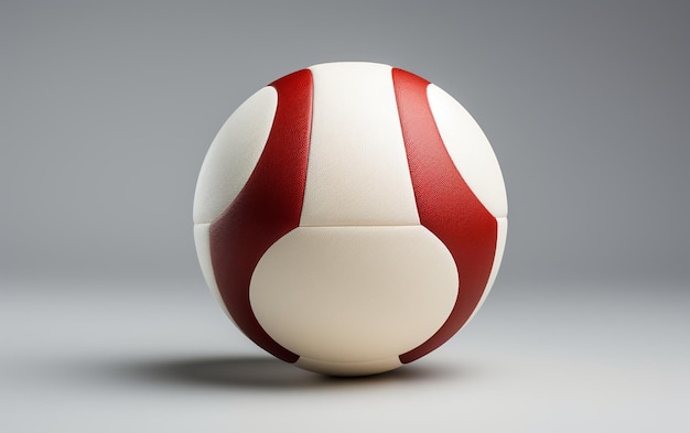 CloseUp Shot of a Volleyball with Transparent Background