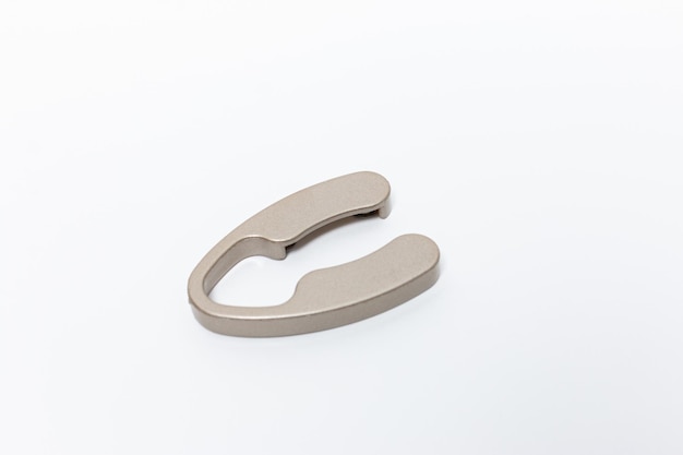 Closeup shot of a wine foil cutter isolated on a white background