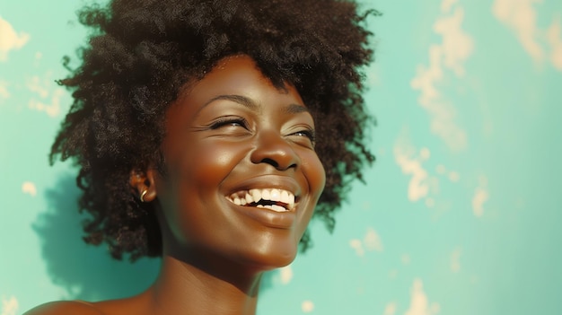 Closeup of smiling person