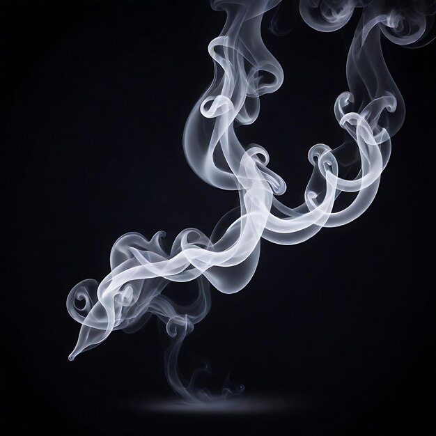 Foto closeup of smoke emitting from black background