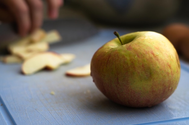 closeup of some apple salads