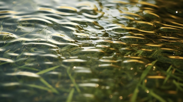 a closeup of some water