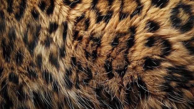 猫類に似た斑点の毛皮のパターンのクローズアップ