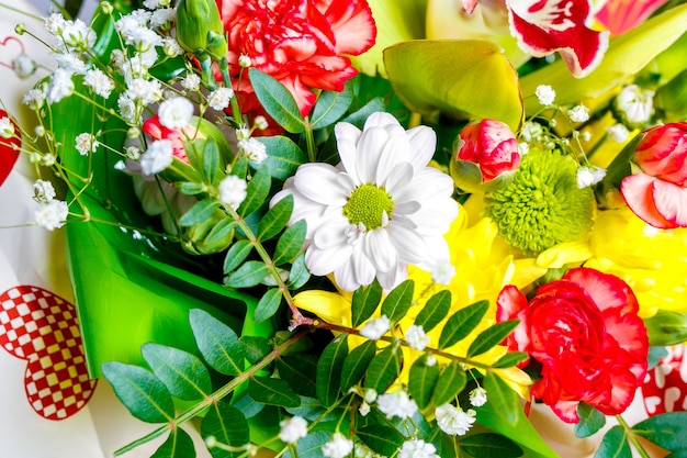 Closeup of spring flowers