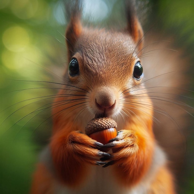 Closeup of squirrel