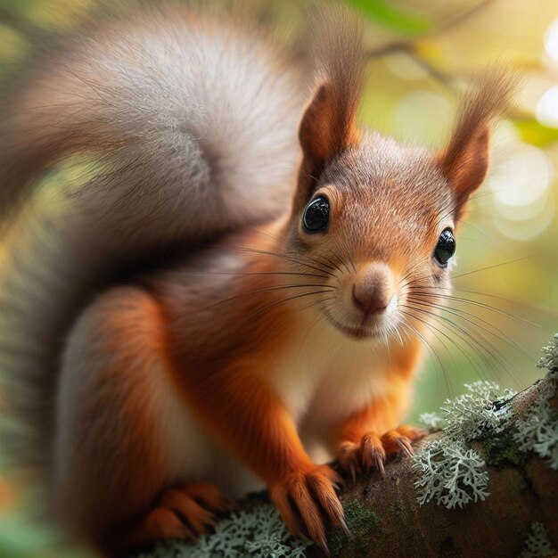 Closeup of squirrel