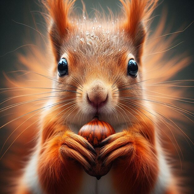 Closeup of squirrel