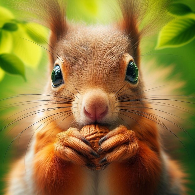 Closeup of squirrel