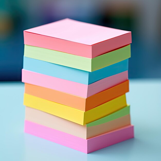 Photo closeup of sticky notes