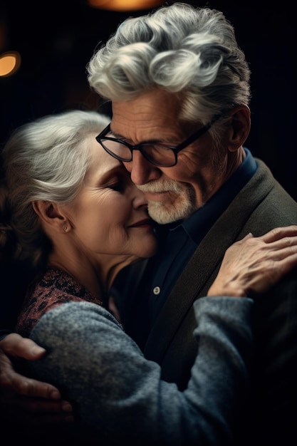 Photo a closeup stock photo of a old couple