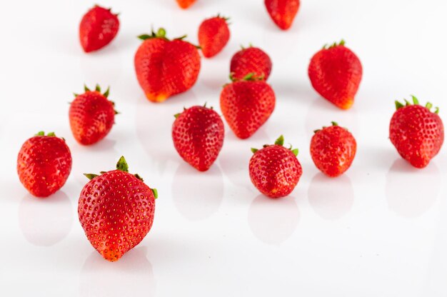 Closeup of strawberries