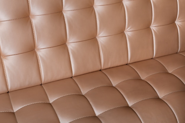 Closeup surface of luxury leather sofa