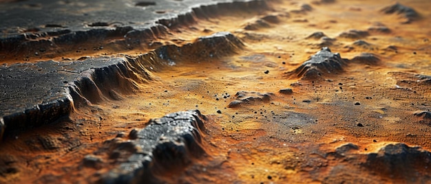 CloseUp of a Surface With Dirt and Rocks