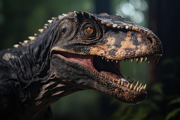 CloseUp of Tarbosaurus Natural light Generative AI