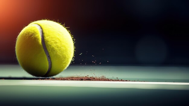 closeup tennis sport ball