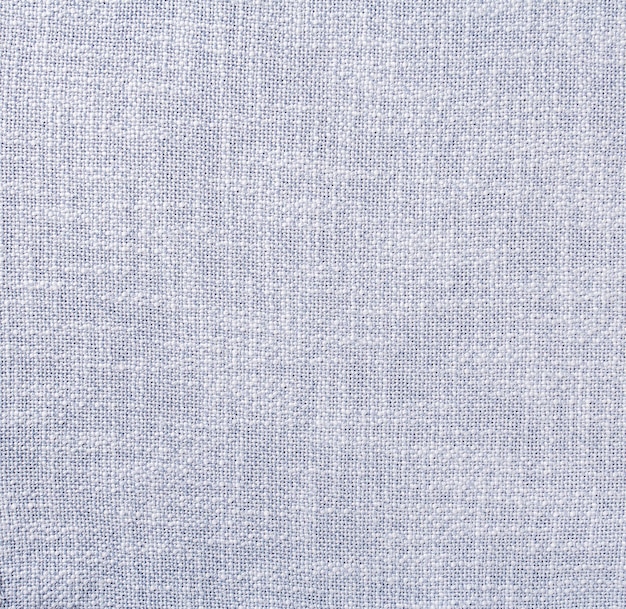 Photo closeup of textile background with greyblue linen fabric pattern