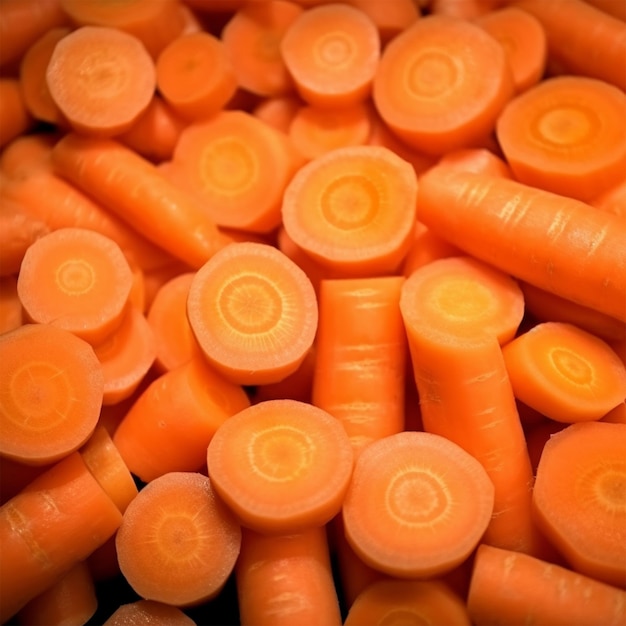 CloseUp Texture of Carrots