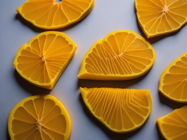 Closeup texture of mango slices