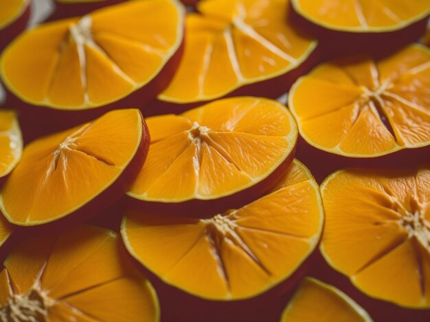 Closeup texture of mango slices